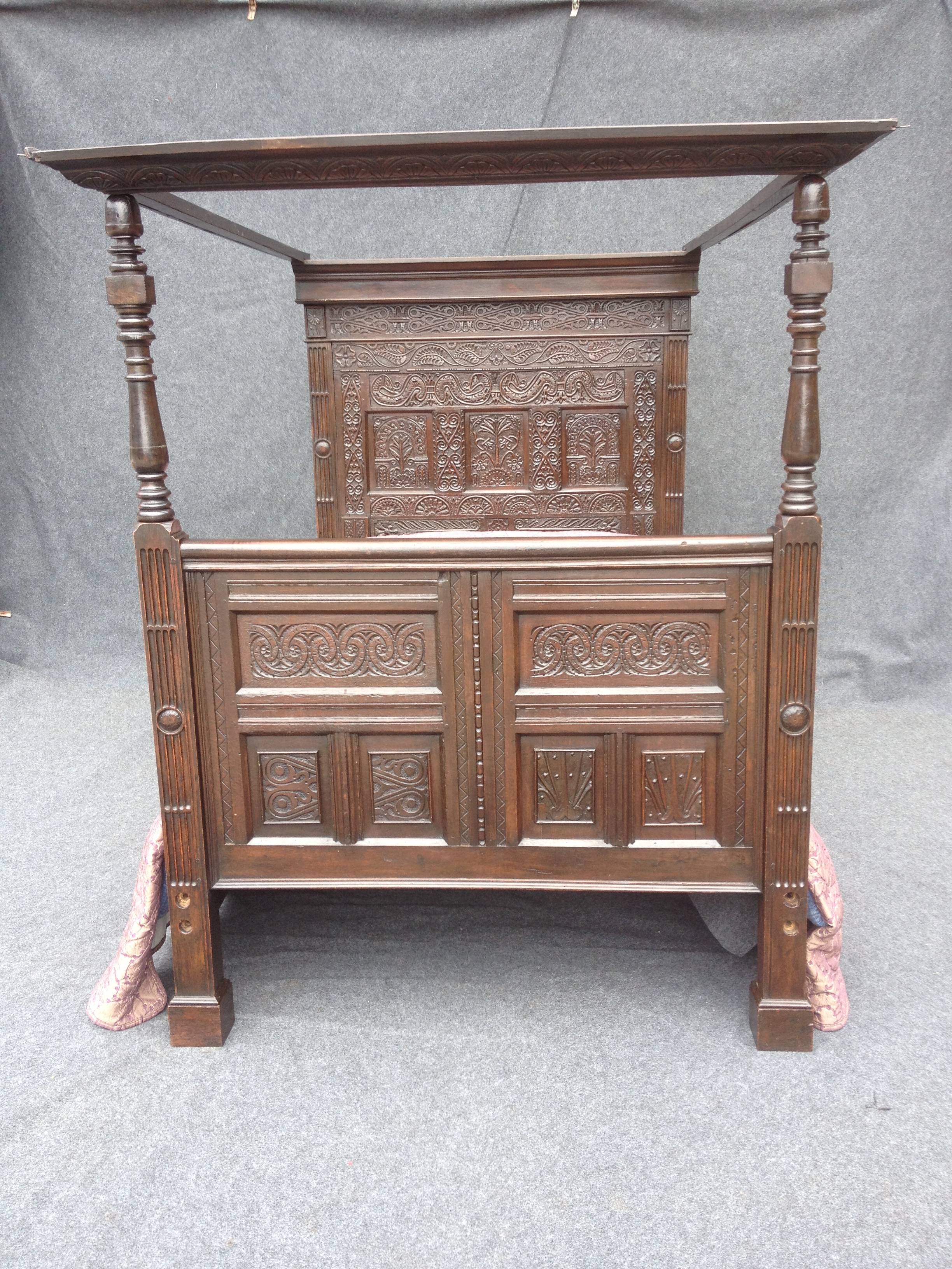 18th Century Period Oak 4 Poster Double Bed (1 of 1)