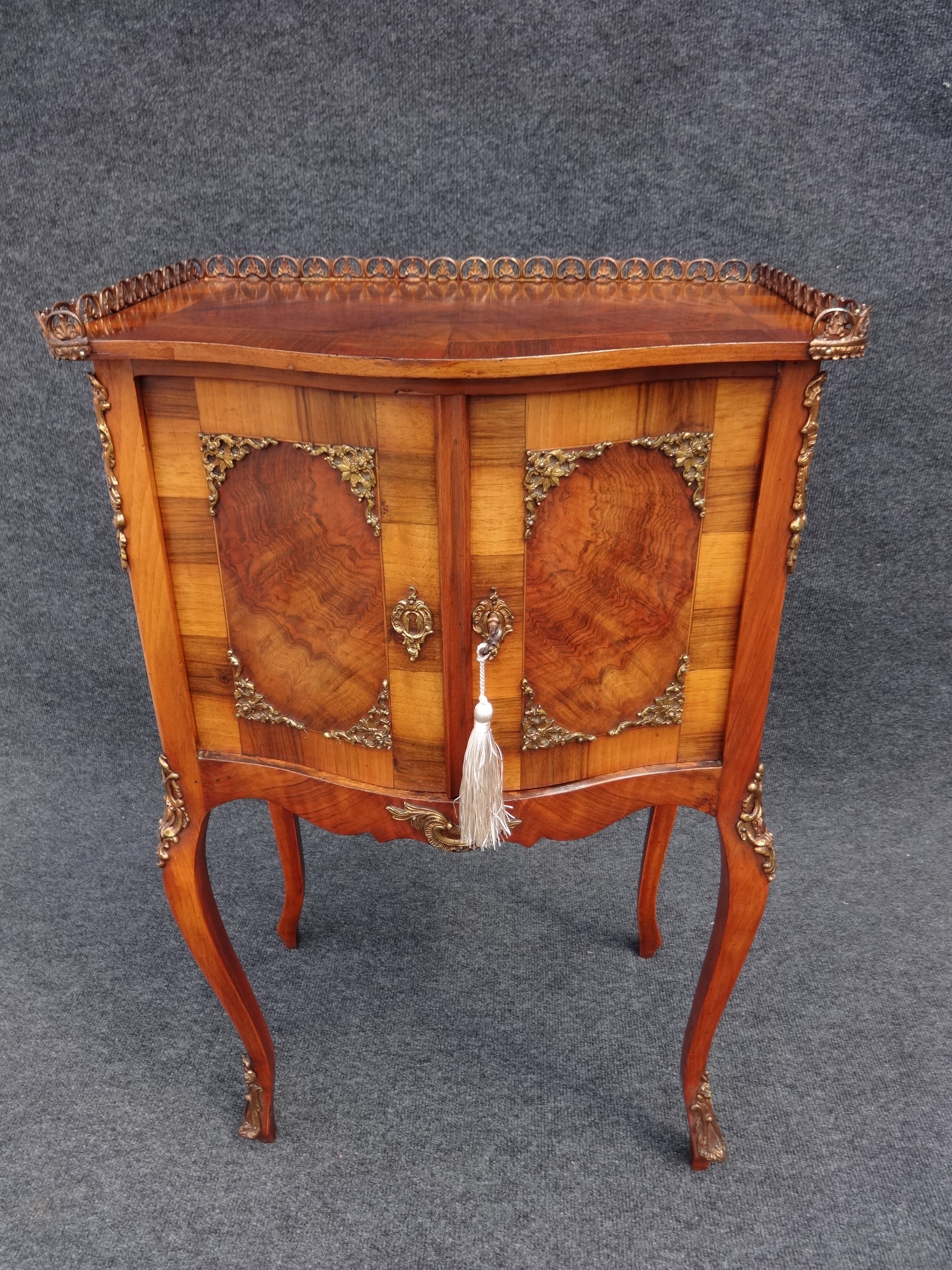 Ormlou Mounted French Walnut Side Cabinet c.1860 (1 of 1)