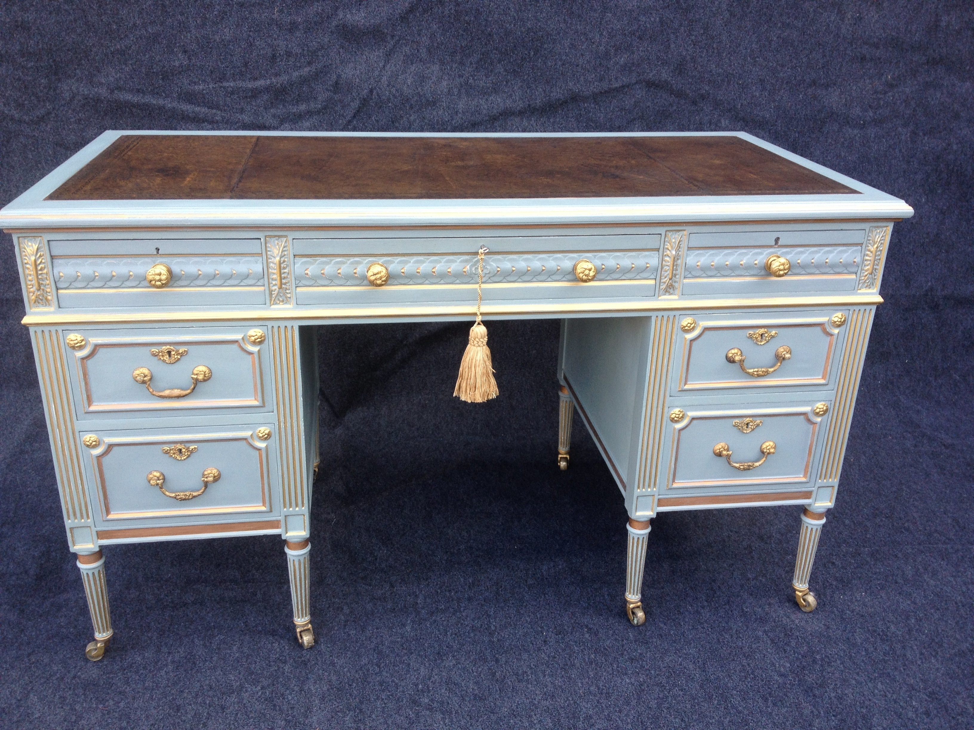 Exceptional Quality Painted Desk by 'Maples & Co' of London (1 of 1)