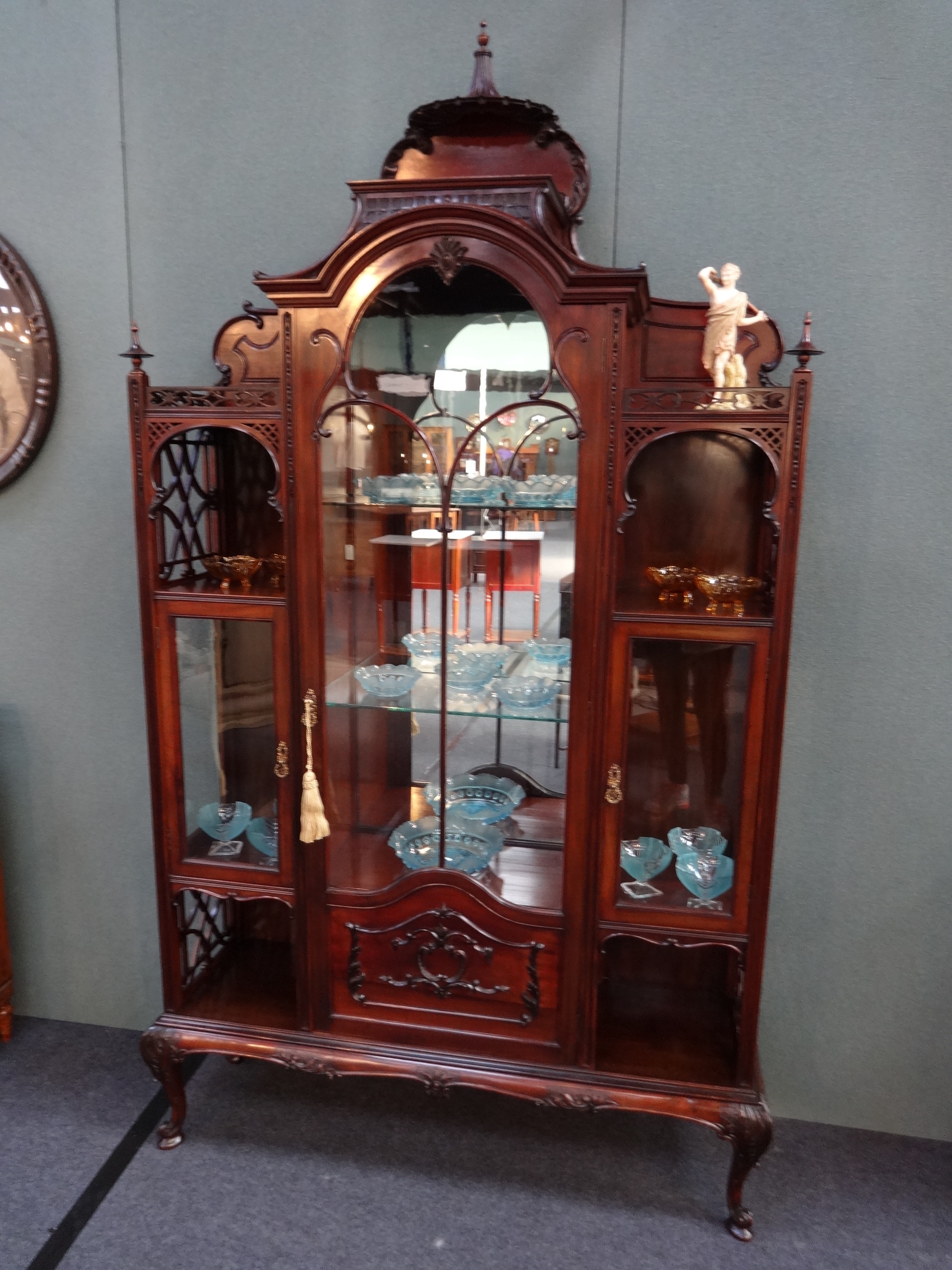 Fabulous Chippendale Style Display Cabinet c.1880 (1 of 1)