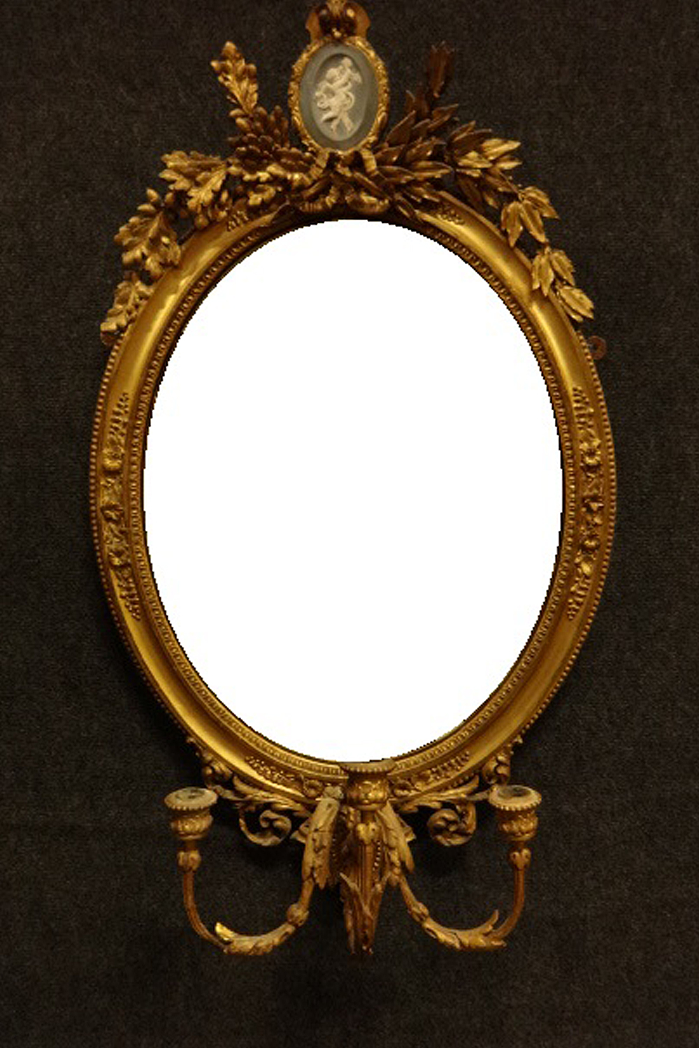 Stunning  Oval Gilt Girondelle Mirror (1 of 1)