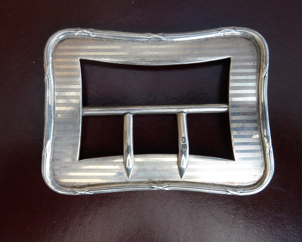 Large Edwardian Silver Buckle (1 of 1)