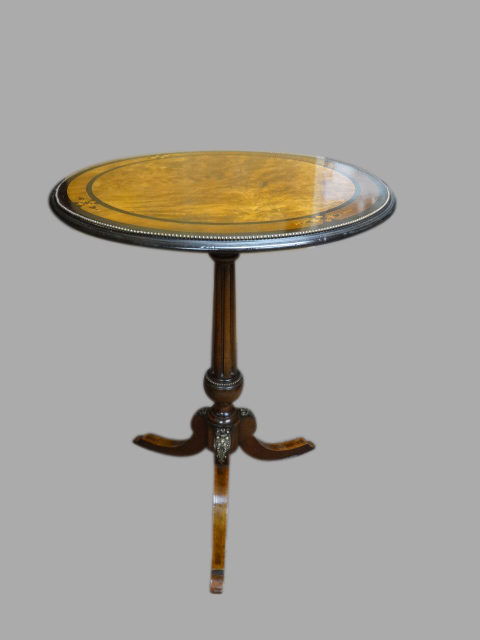 Superb Victorian Brass Mounted Pedestal Table (1 of 1)