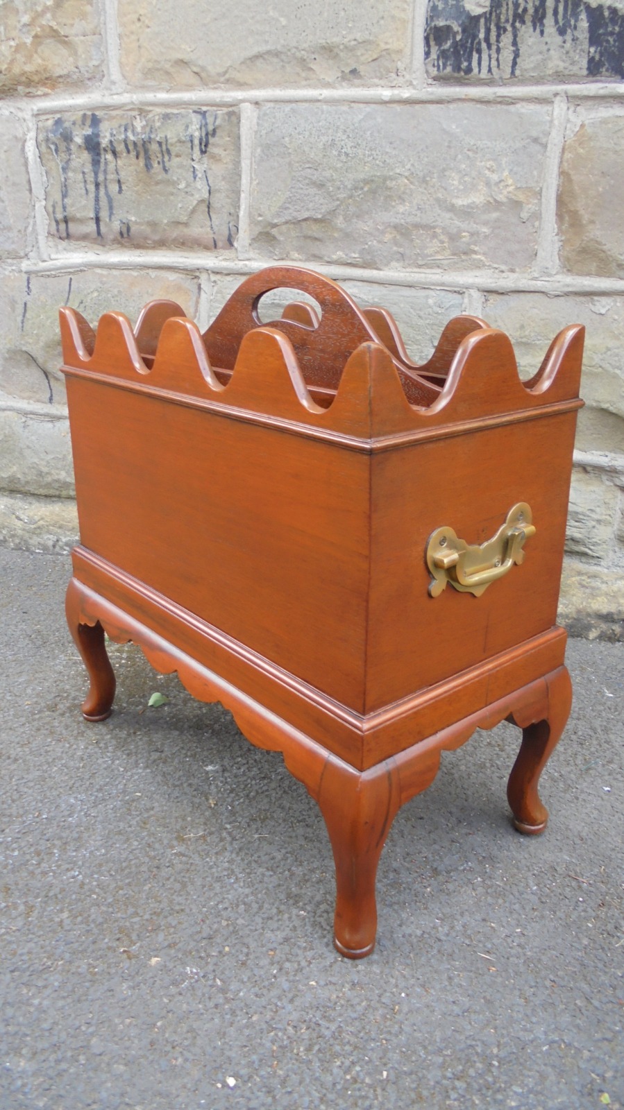 Antique Mahogany Magazine Canterbury (1 of 7)