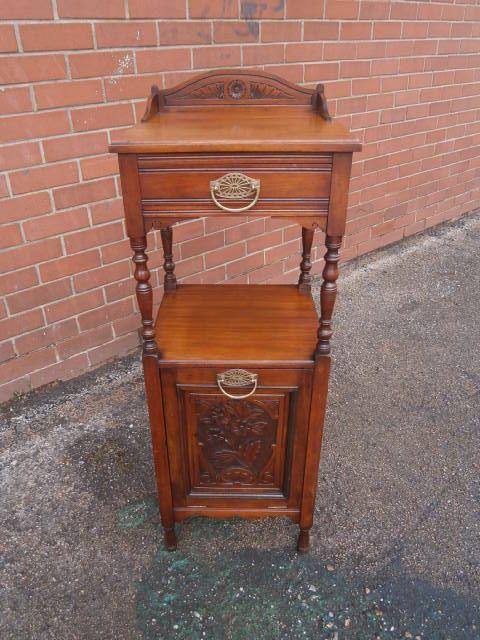Antique Walnut Coal Purdonium Coal Box (1 of 1)