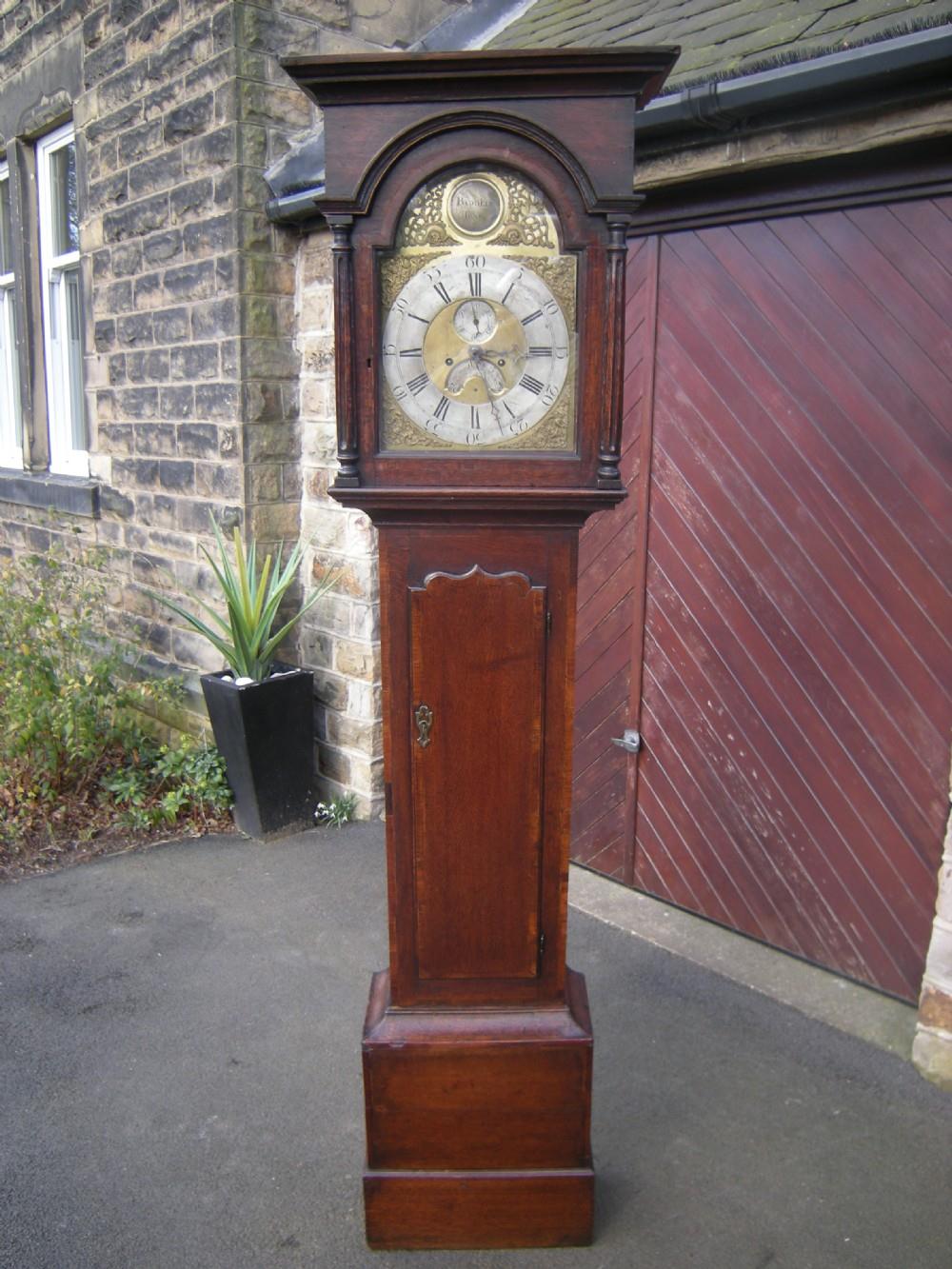 Antique Oak Longcase Clock John Baddeley Tong (1 of 1)