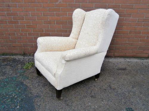 Antique Upholsted Armchair Howard Sons London (1 of 1)