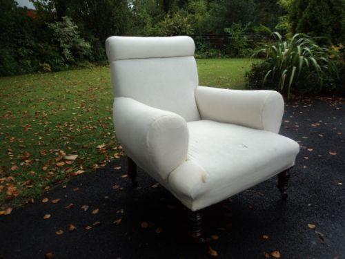 Antique Upholsted Armchair Howard Son Style (1 of 1)