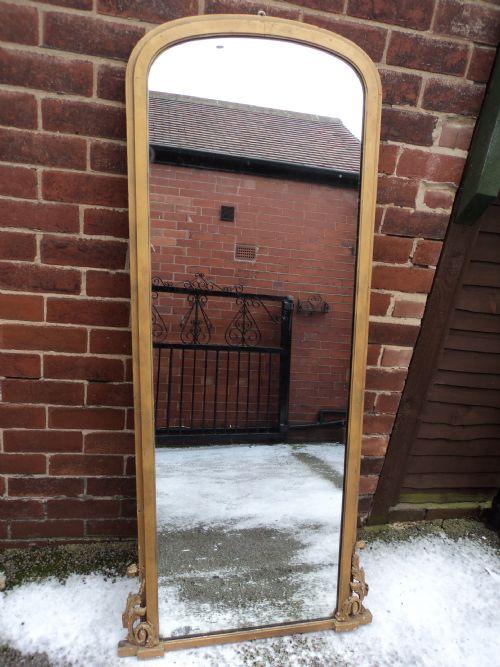 Antique Gilt Framed Mirror Shop Mirror c.1850 (1 of 1)