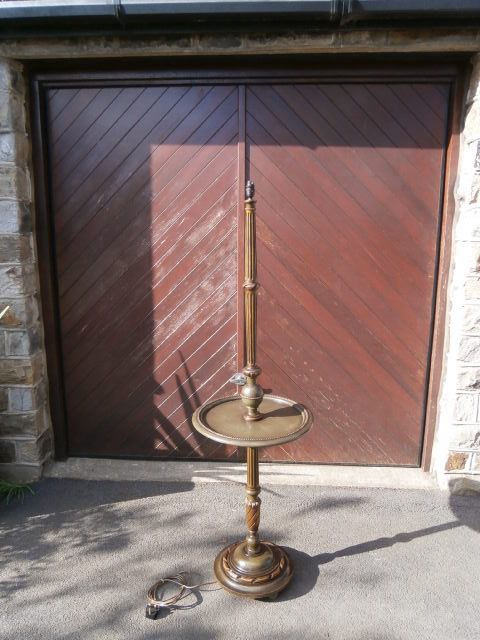 Antique Polychrome Painted Standard Lamp c.1920 (1 of 1)