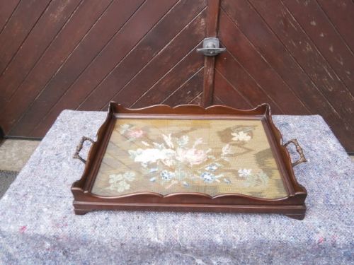 Antique Mahogany Drinks Tray / Butlers Tray (1 of 1)