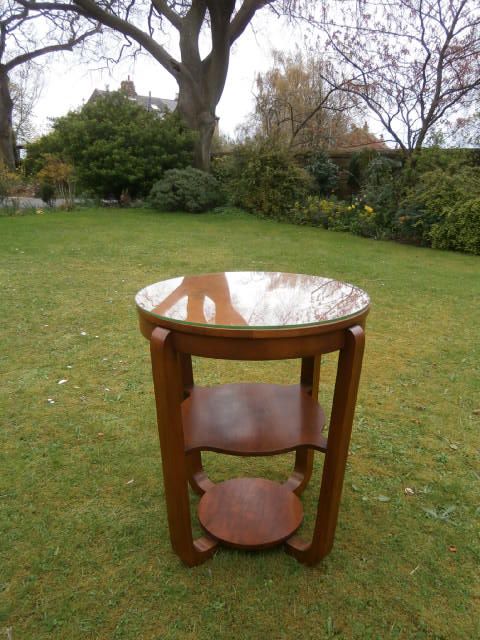 Art Deco Figured Walnut Coffee Table (1 of 1)