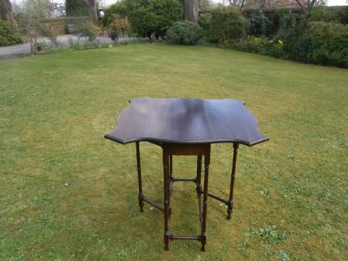 Antique Mahogany Spider Leg Sutherland Table (c.1900) (1 of 1)
