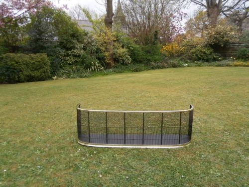 Antique Brass Fire Guard Fender c.1860 (1 of 1)