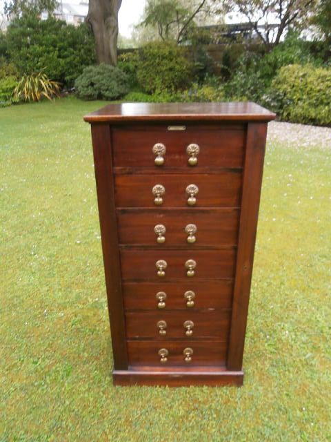 Antique Mahogany Wellington Chest Whithy Grove Liverpool (c.1900) (1 of 1)