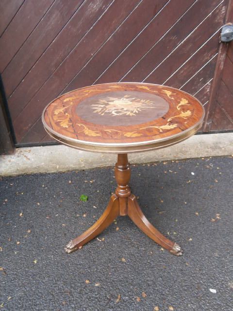 Antique Inland Wine Table Lamp Table (c.1920) (1 of 1)