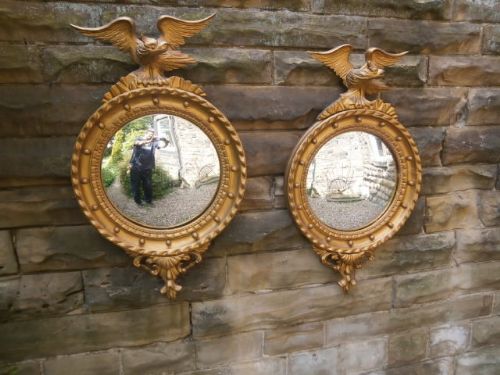 Pair of Antique Convex Mirrors c.1820 (1 of 1)