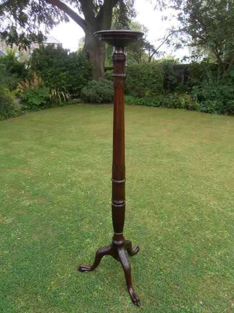 Antique Mahogany Torchere Stand Plant Stand (c.1900) (1 of 1)