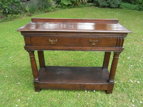 Early Antique Oak Side Table / Hall Table c.1800 (1 of 1)