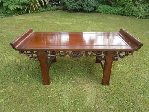 Oriental Chinese Hardwood Opium Table Coffee Table (c.1900-1920) (1 of 1)