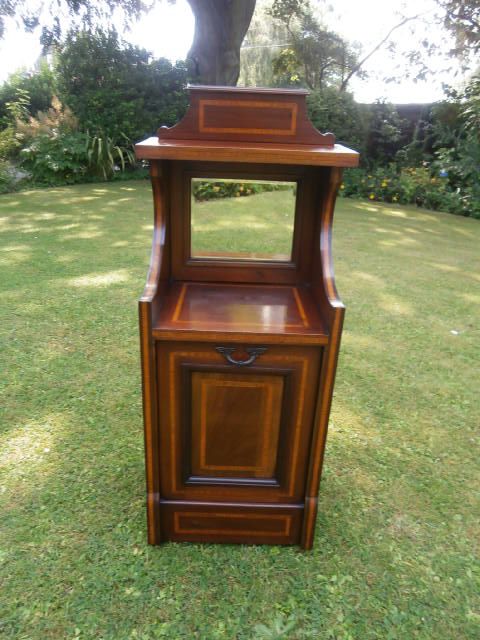 Antique Inlaid Mahogany Coal Box Coal Purdonium (1 of 1)
