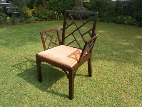 Antique Mahogany Cockpen Armchair Desk Chair c.1780 (1 of 1)