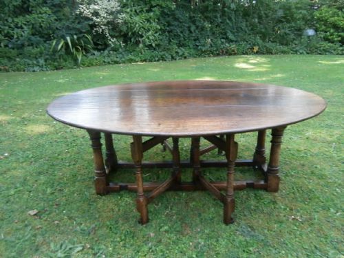 Antique Oak Drop Leaf Coffee Table c.1920 (1 of 1)