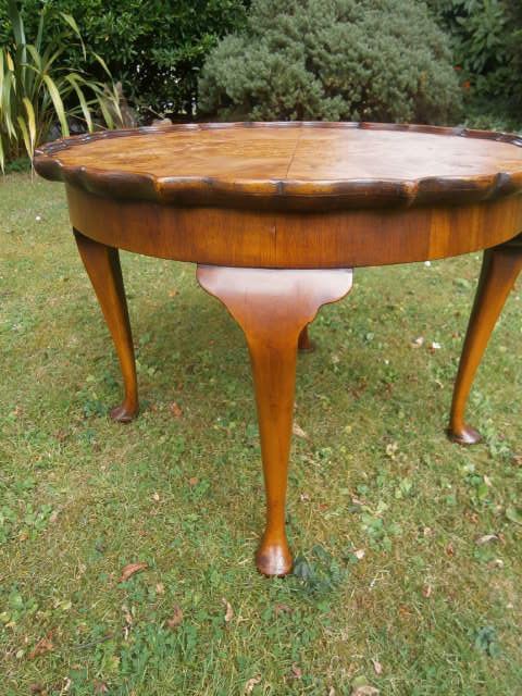 Antique Burr Walnut Coffee Table (1 of 1)