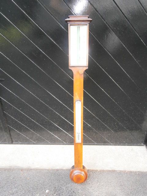 Mahogany Stick Barometer Troughton & Simms London (1 of 1)