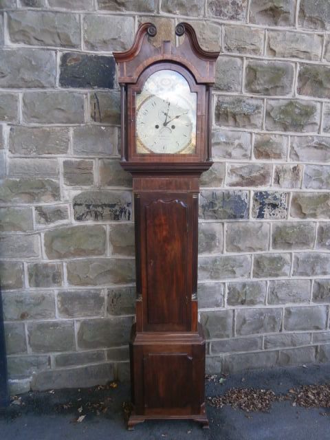 Antique Inlaid Mahogany Longcase Clock John & George Crane Bromsgrove c.1820 (1 of 1)