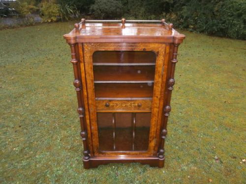 Antique Inlaid Burr Walnut Music Cabinet c.1860 (1 of 1) Antique Inlaid Burr Walnut Music Cabinet c.1860 (1 of 1)
