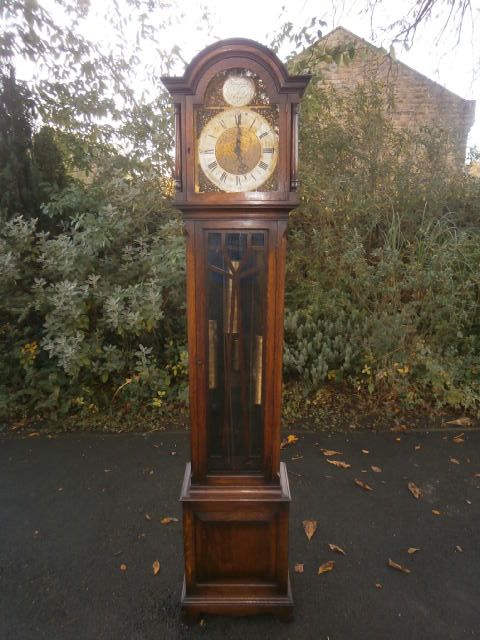 Antique Oak Triple Weight Longcase Clock Grandfather Clock c.1910 (1 of 1) Antique Oak Triple Weight Longcase Clock Grandfather Clock c.1910 (1 of 1)