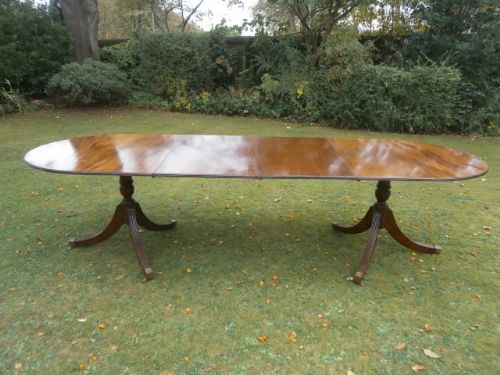 Mahogany Twin Pillar Extending Dining Table Kitchen Table 9.5Ft Long (1 of 1) Mahogany Twin Pillar Extending Dining Table Kitchen Table 9.5Ft Long (1 of 1)