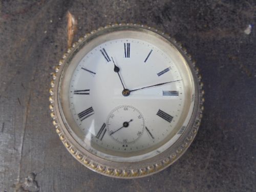 Antique Silver Plated Desk Clock (1 of 8)
