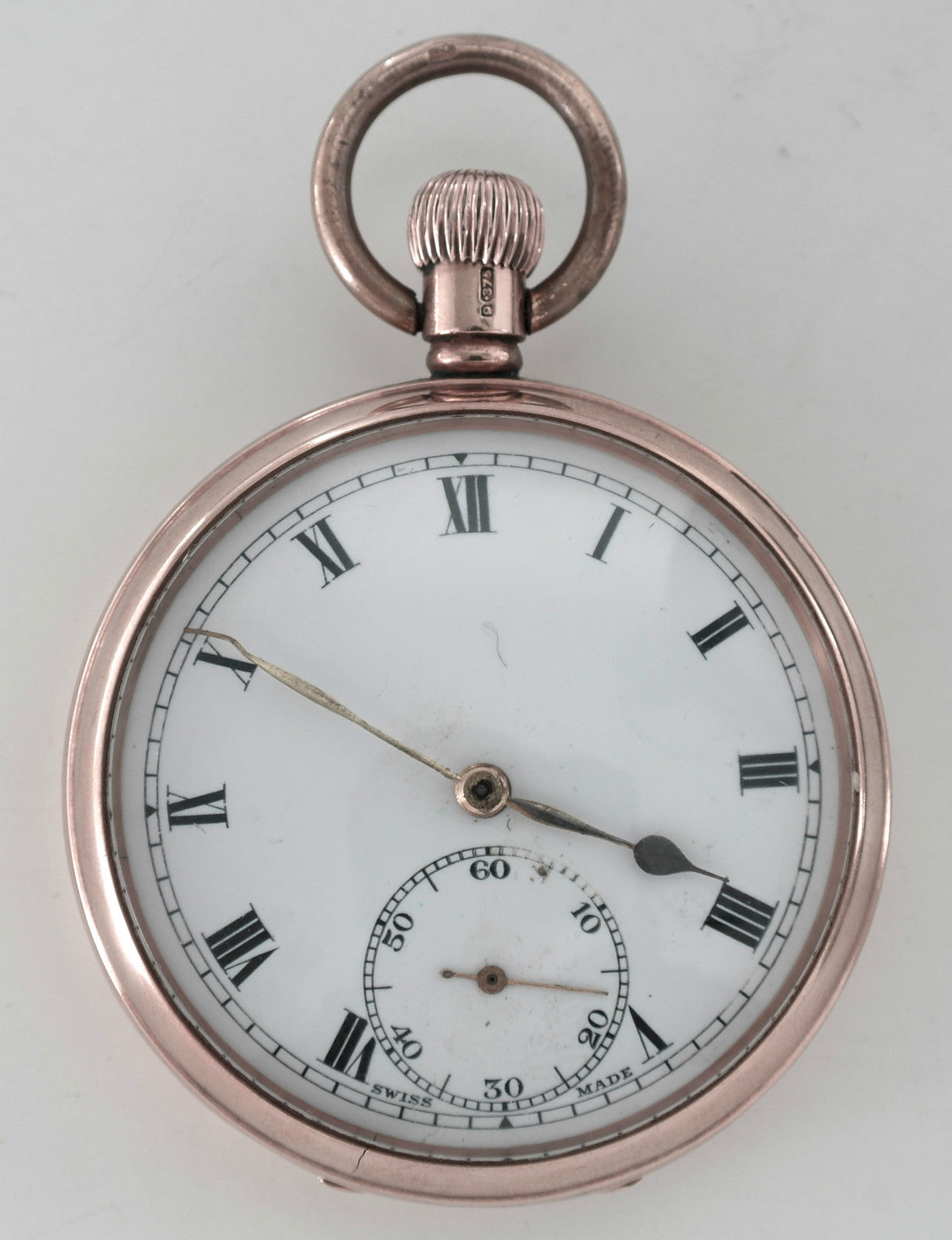 Vintage Birmingham 1927 9 ct Gold Cased 15 Jewel Swiss Movement Pocket Watch (1 of 1)