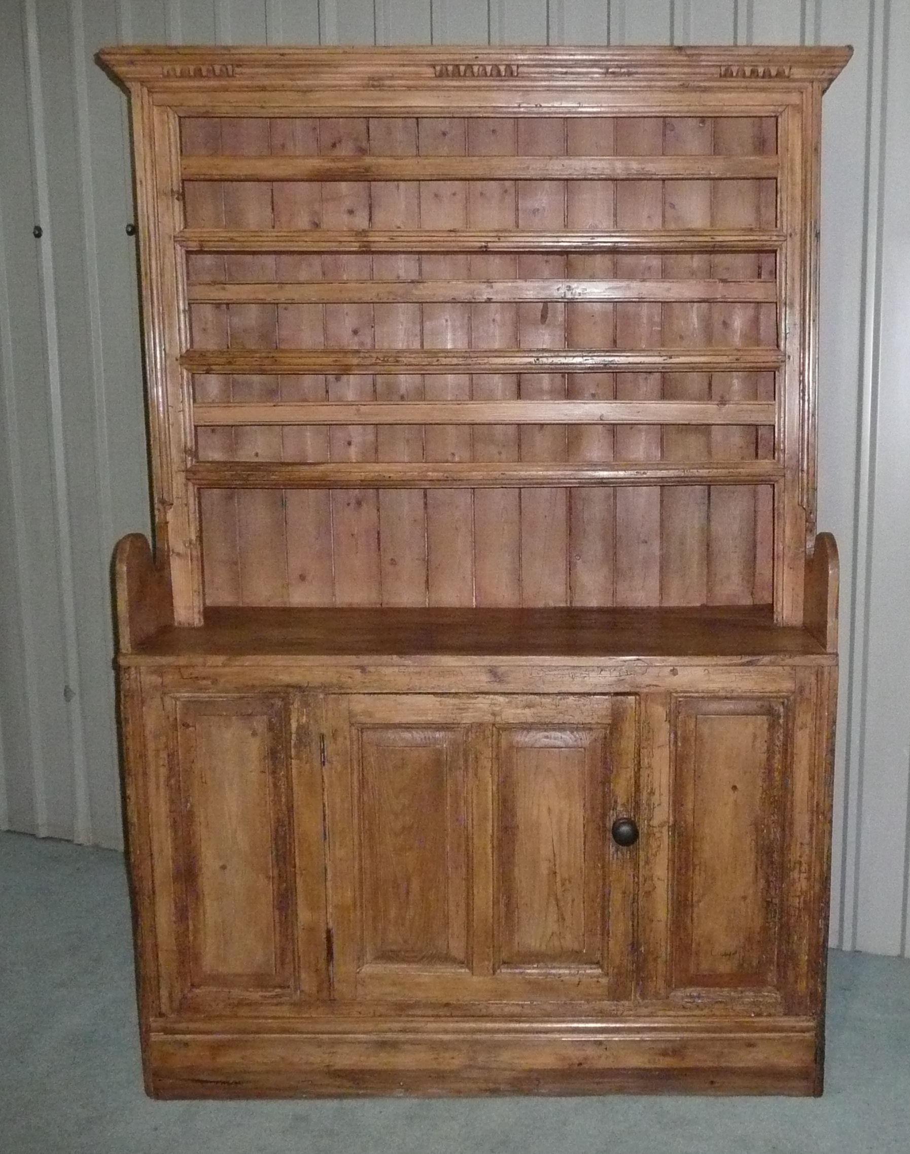 Early Victorian Rustic Pine Irish Dresser (1 of 1)