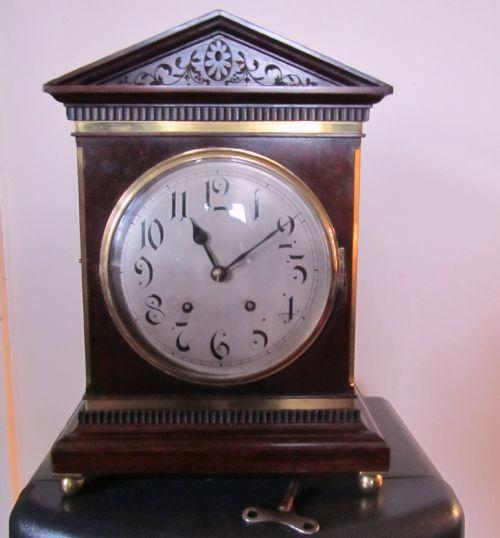 19th Century German Mahogany and brass Ting Tang Clock (1 of 1)