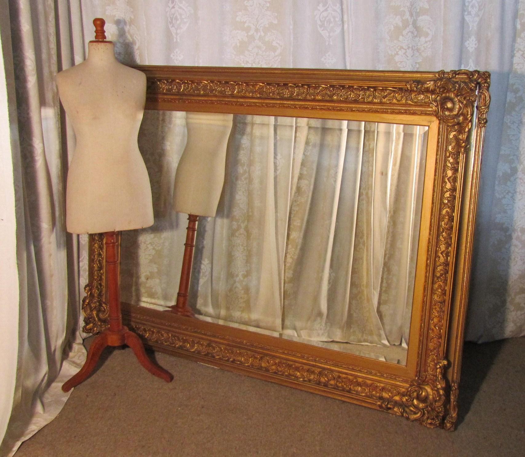 A Very Large 19th Century Gilt Wall Mirror (1 of 1)