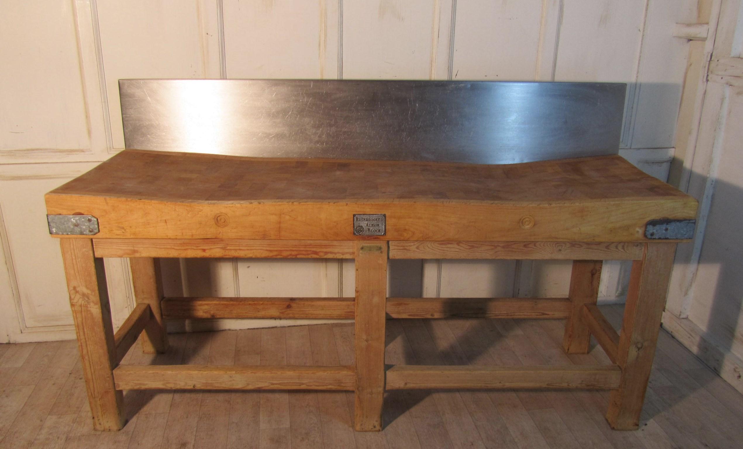 Vintage Butchers Chopping Block on Stand (1 of 1)