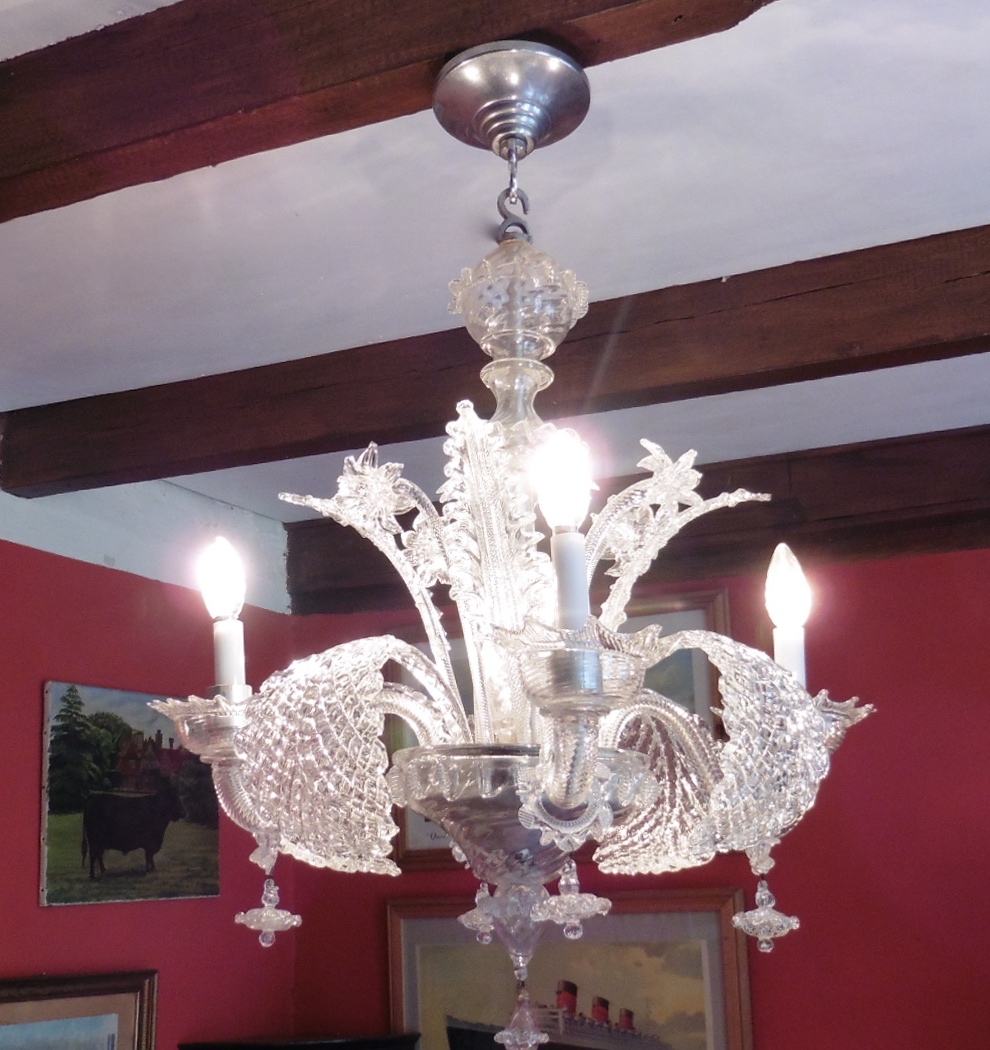 Superb Venetian Art Deco Chandelier (1 of 1)