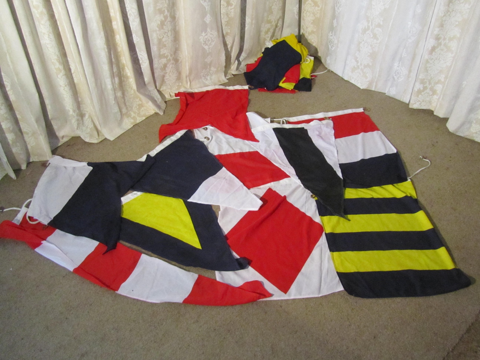 Set of Maritime 43 Large Signalling Flags (1 of 1) Set of Maritime 43 Large Signalling Flags (1 of 1)