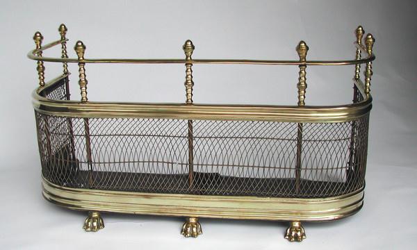 18th century Brass Georgian Fire Fender (1 of 1) 18th century Brass Georgian Fire Fender (1 of 1)