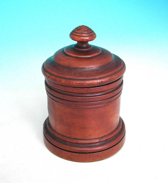 Antique English 19thc Treen Tobacco Jar (1 of 1)