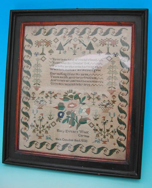 Antique 19th Century Needlework Sampler (1 of 1)