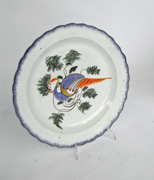 Antique English 19thc Prattware Pottery Plate (1 of 1)