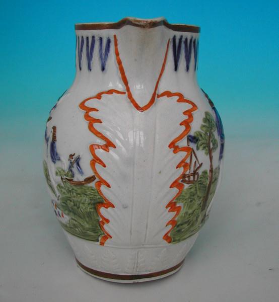 Antique 19thc  English Pottery Prattware Jug (1 of 1)