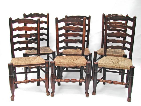 Antique set of 18th Century Wavey Ladderback Chairs (1 of 1) Antique set of 18th Century Wavey Ladderback Chairs (1 of 1)