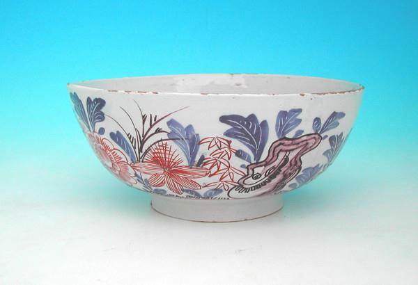 Antique Pottery 18thc English Delftware Bowl (1 of 1) Antique Pottery 18thc English Delftware Bowl (1 of 1)