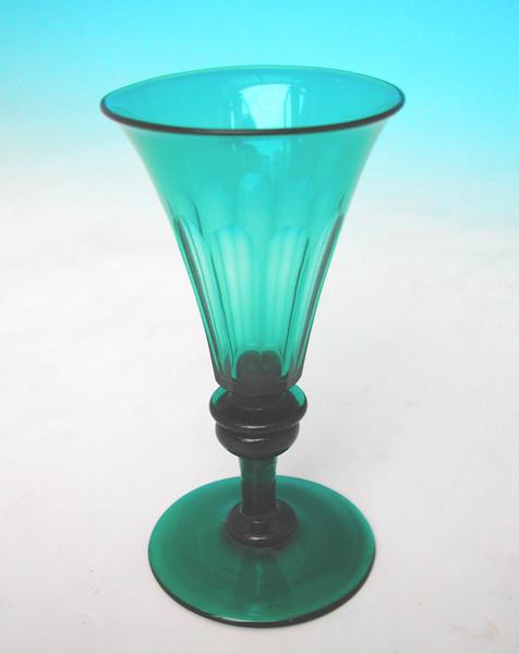 19thc Antique Green Wine or Cordial Glass (1 of 1)