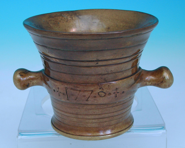 Antique Metalware Bronze Mortar c.1769 to c.1770 Continental (1 of 1)